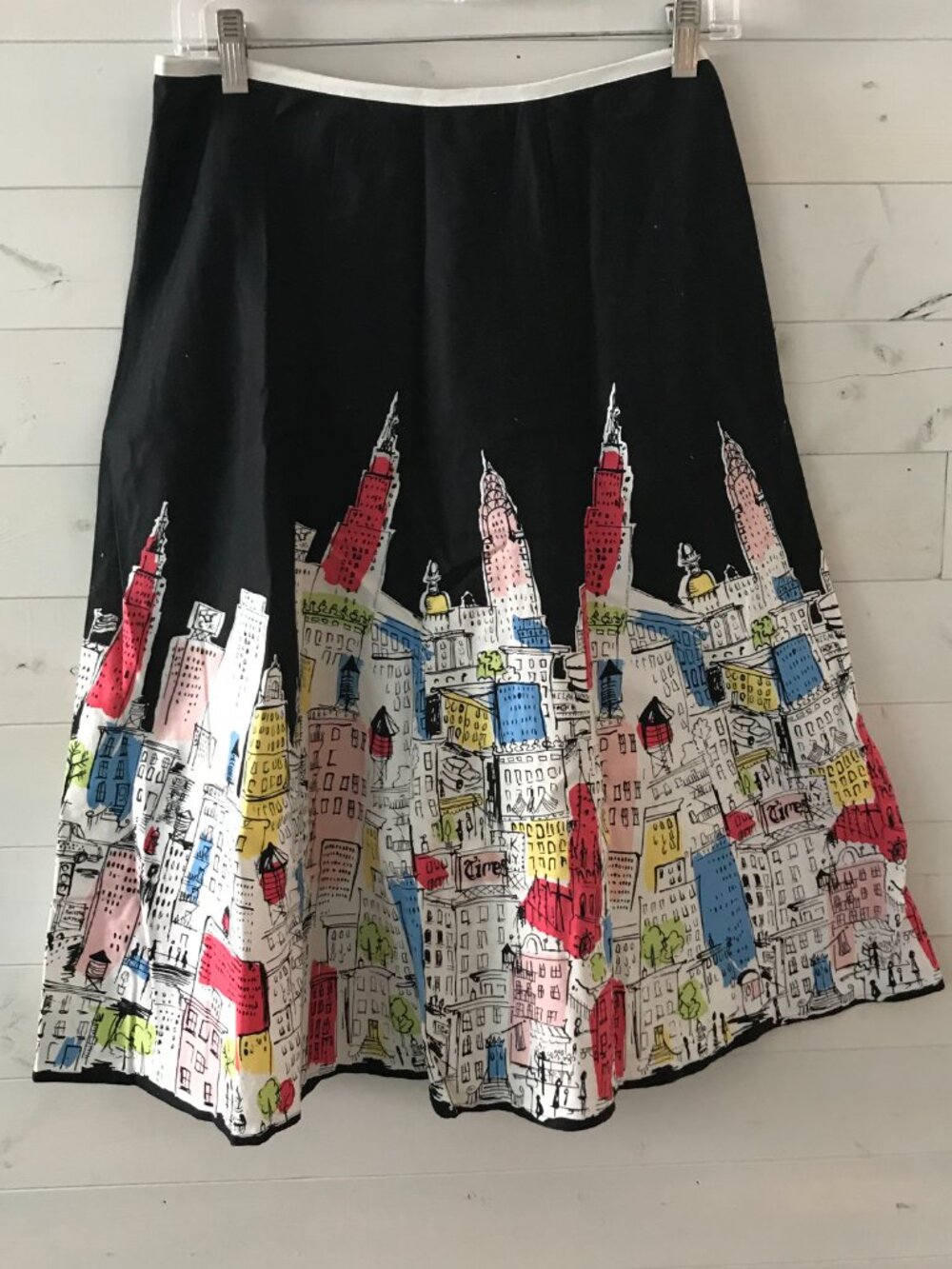 Black Skirt with City Scape by Appointments